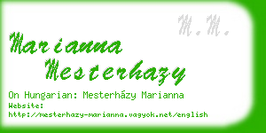 marianna mesterhazy business card